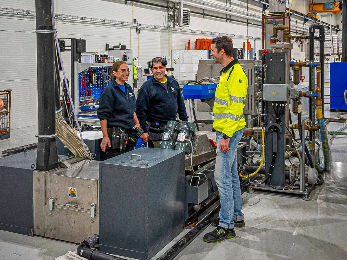 Pelletsanlegg Hallingplast